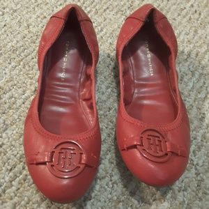 Red flats -Tommy hilfiger
